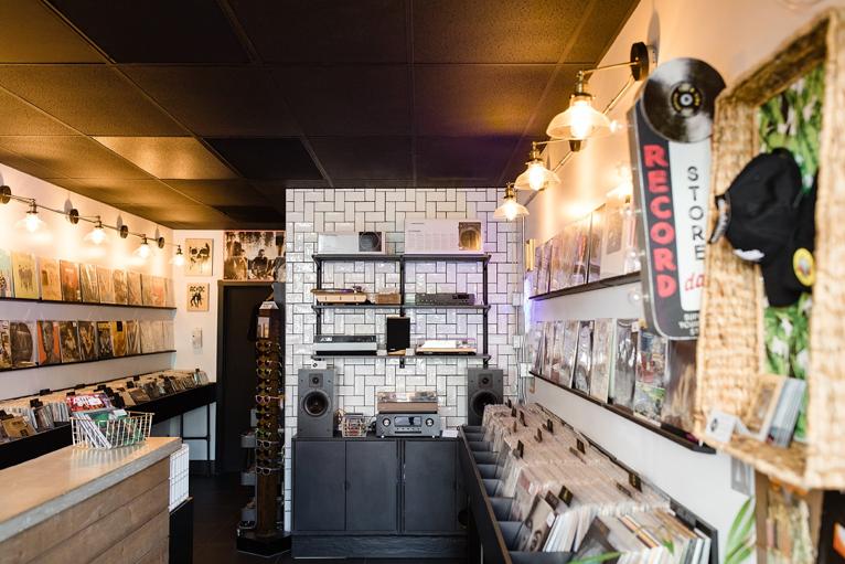 The Late-Night Record Shop, Trail, British Columbia, Canada